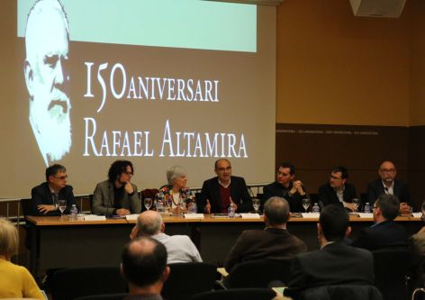 La UA celebra el 150 aniversario del nacimiento de Rafael Altamira