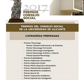 El ADDA acoge el próximo jueves el acto de entrega de los premios del Consejo Social de la Universidad de Alicante