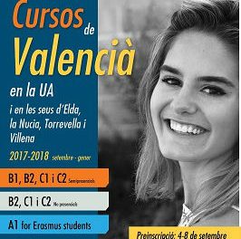 Cursos de valenciano en la UA