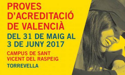 Novedades en las pruebas de acreditación de valenciano en la UA 2016-17